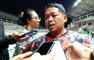 Dispora Kukar Optimis Perbaikan Fasilitas Lapangan Mini Soccer di Stadion Aj Imbut Bakal Rampung Tahun Ini
