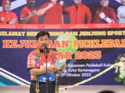 Sunggono Buka Kejuaraan Pickleball Garapan Pengurus IPF Kukar