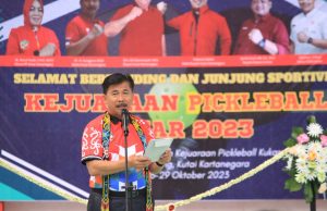 Sunggono Buka Kejuaraan Pickleball Garapan Pengurus IPF Kukar