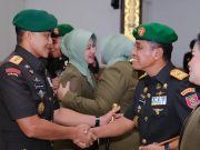 Pelaksanaan Serah Terima Jabatan Danrem 091/ASN, Danrindam VI/Mlw, dan Kakudam VI/Mlw
